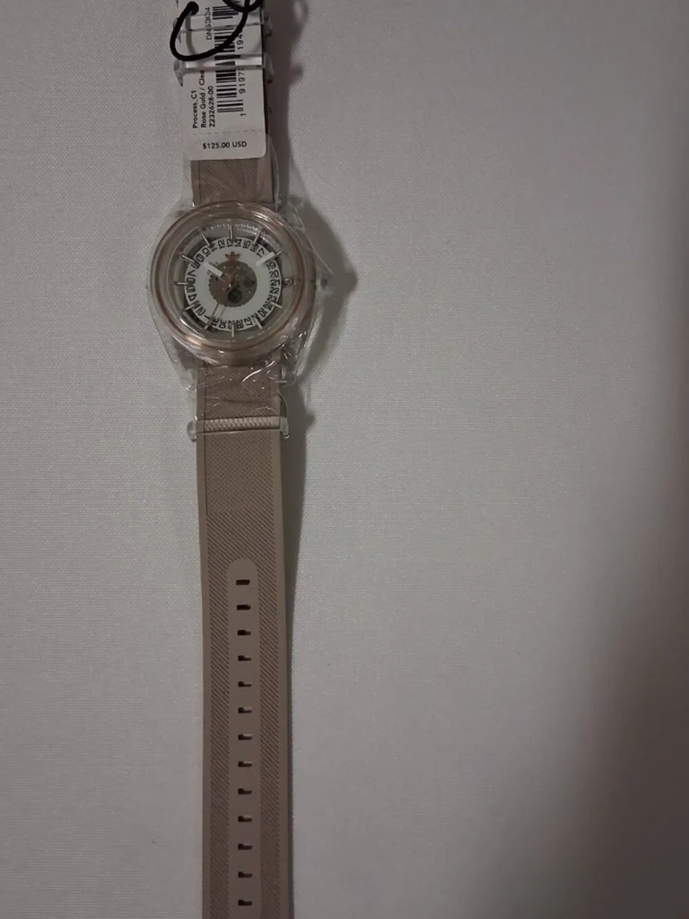 Adidas Men's Process C2 Rose Gold Dial Beige Rubber Watch – Model Z23 2628-00
